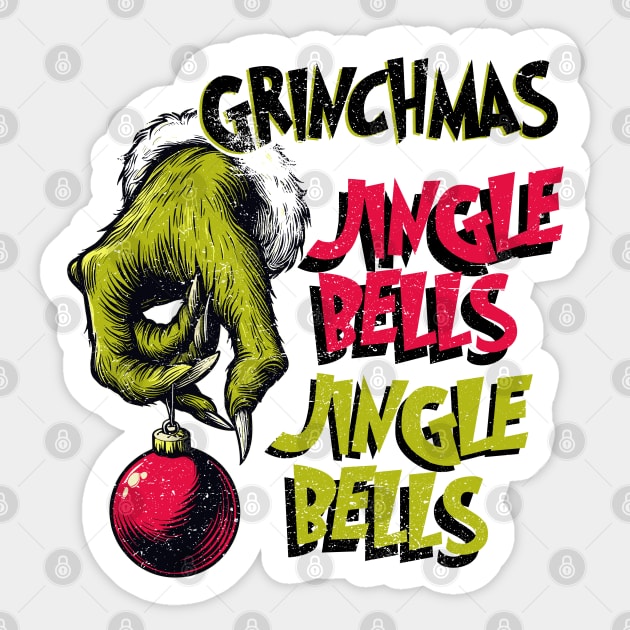 Print Design Christmas The Grinch Sticker by Casually Fashion Store